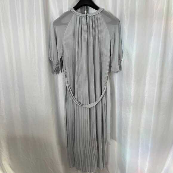 NEW Melloday Pleated Midi Dress Belted Light Blue XL - Picture 14 of 16